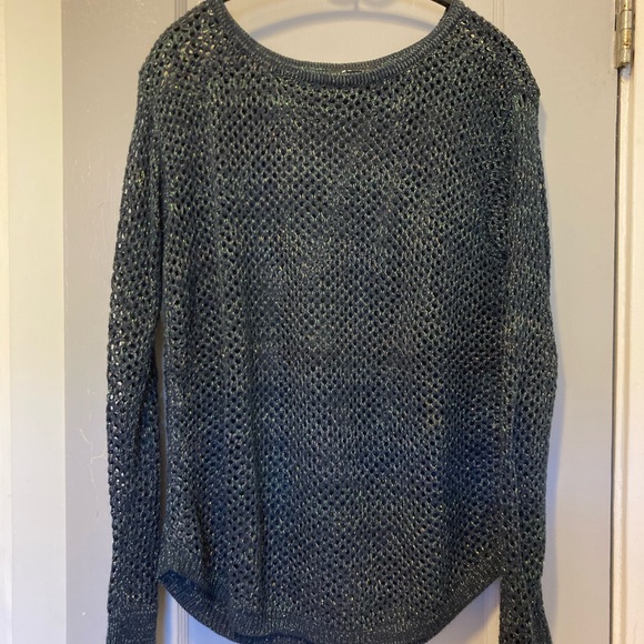 Trouvé mesh sweater with sparkly threads EUC - Picture 2 of 4